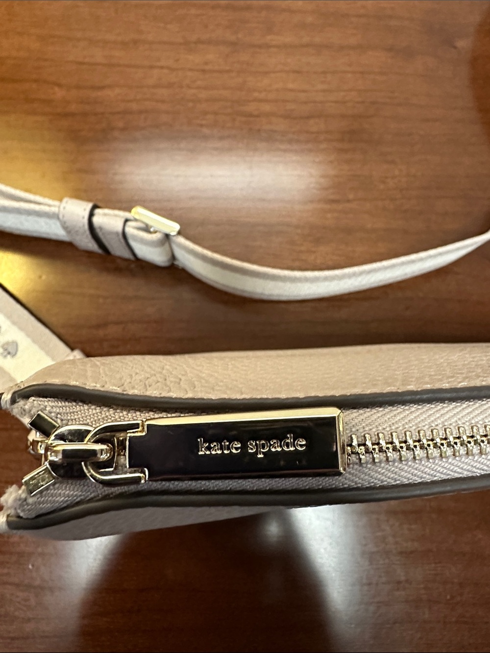 kate spade Pebbled Leather Crossbody - Light Taupe - Picture 6 of 11